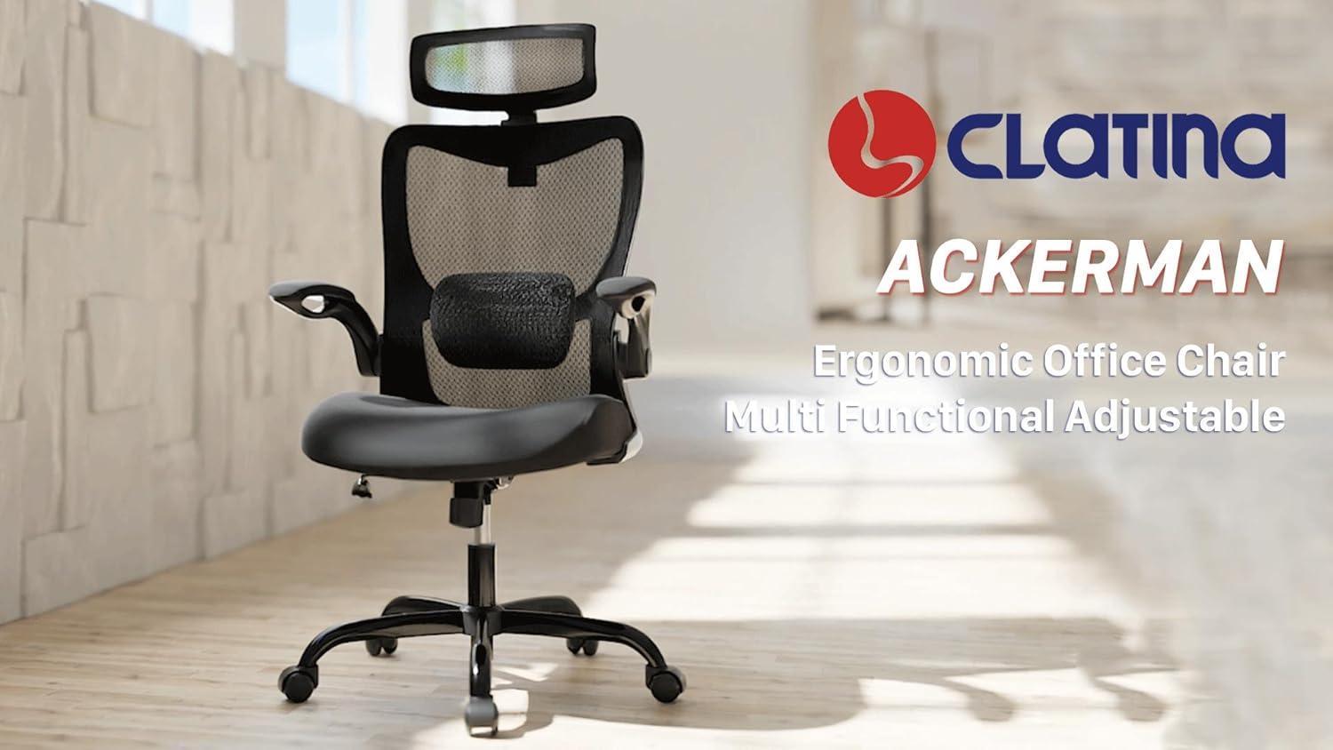 CLATINA 400LB Heavy Duty Ergonomic Mesh Office Chair