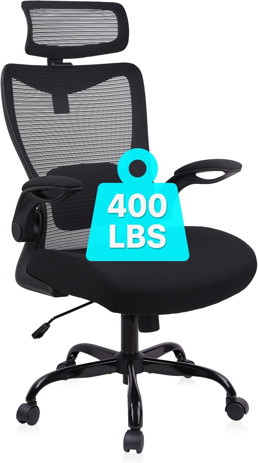 CLATINA 400LB Heavy Duty Ergonomic Mesh Office Chair