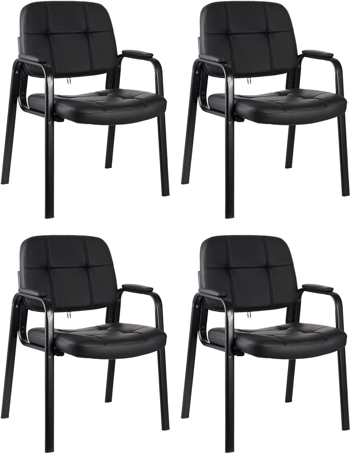 CLATINA Classic Reception Guest Chairs with Padded Arms (4