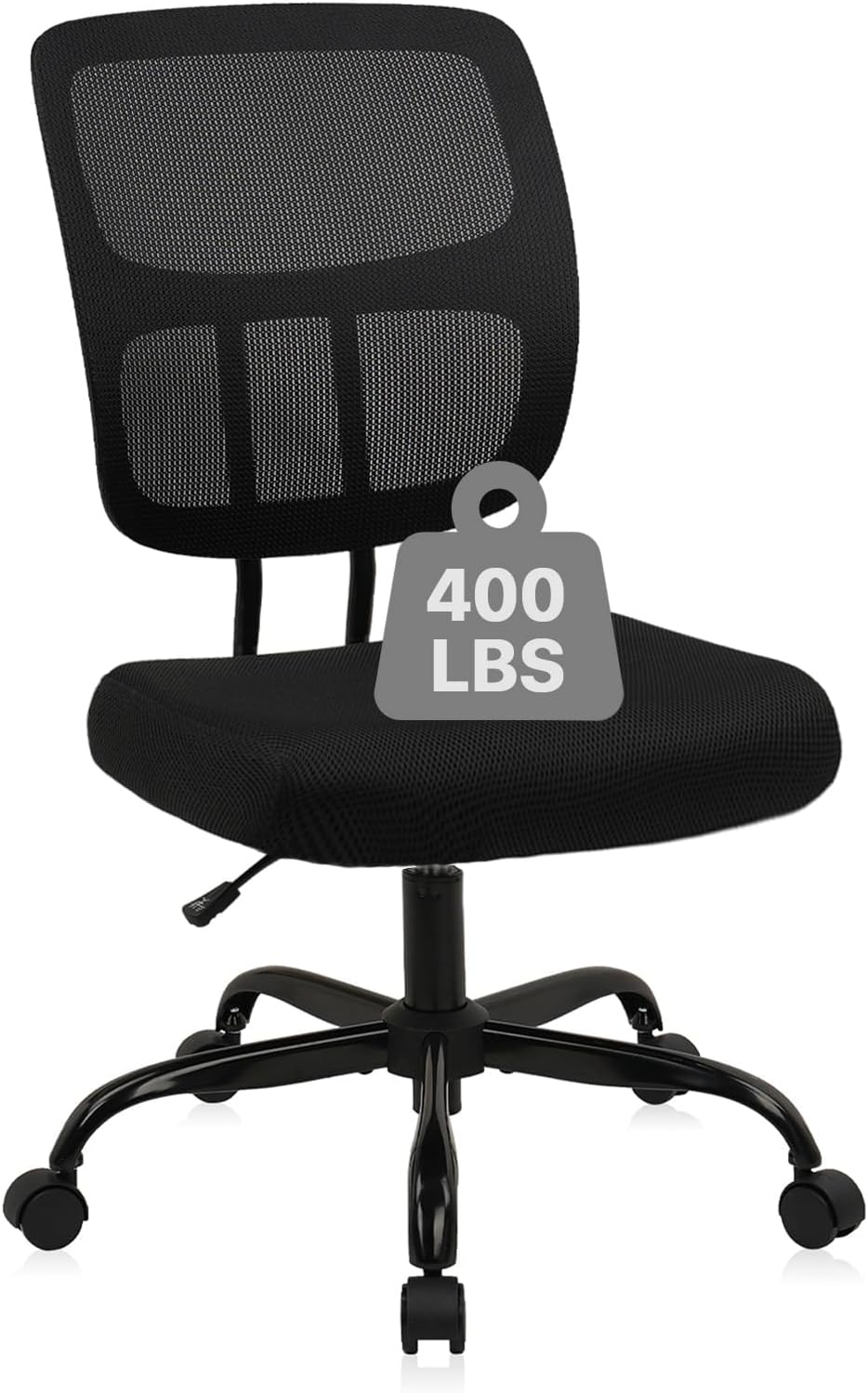 CLATINA Ergonomic Armless Office Chair
