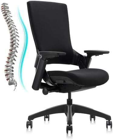 CLATINA Ergonomic Office Chair with 3D Armrest & Lumbar