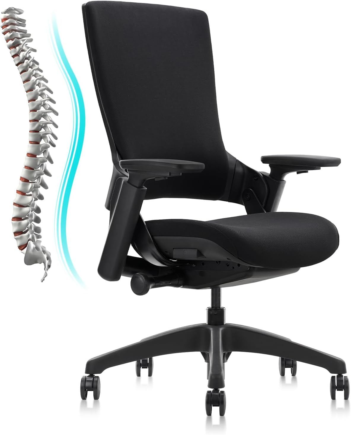 CLATINA Ergonomic Office Chair with 3D Armrest & Lumbar